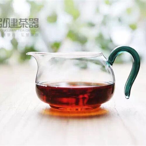弘建其他绿色新款茶器 敦肃茶海 玻璃采用便把手感更加好公道杯