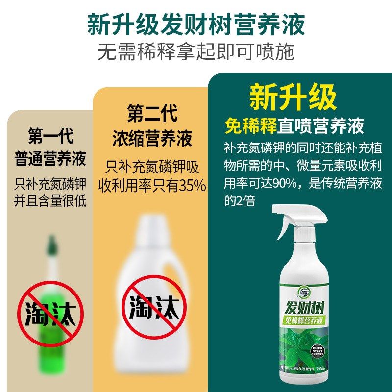 发财树专用营养液免稀释花肥料室内盆栽植物金钱树花卉绿植喷施肥