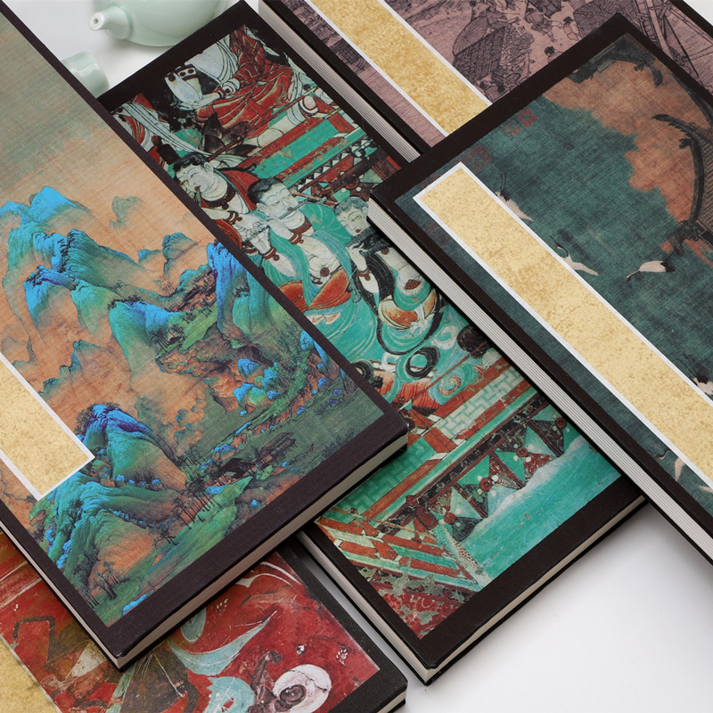 仿明清国展生宣半生熟书画册页楮皮麻纸写意国画山水花鸟行草创作