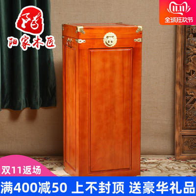 香樟木箱子全樟木字画箱整理收藏箱带锁木箱子储物箱实木衣箱仿古