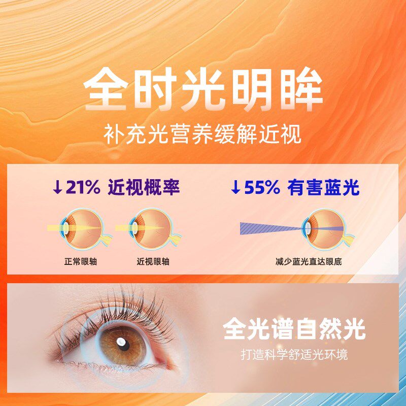 初识照明 日不落射灯可调角度玄关灯 明装日落夕阳照画洗墙氛围灯