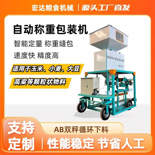 定量包装秤 自动称重颗粒包装 粮食智能定量打包机 自动包装机