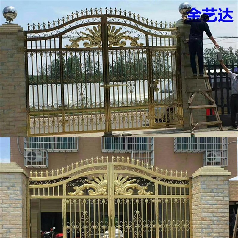 304不锈钢欧式大门花正304钛金凤翔花大门头花不锈钢装饰配件花板