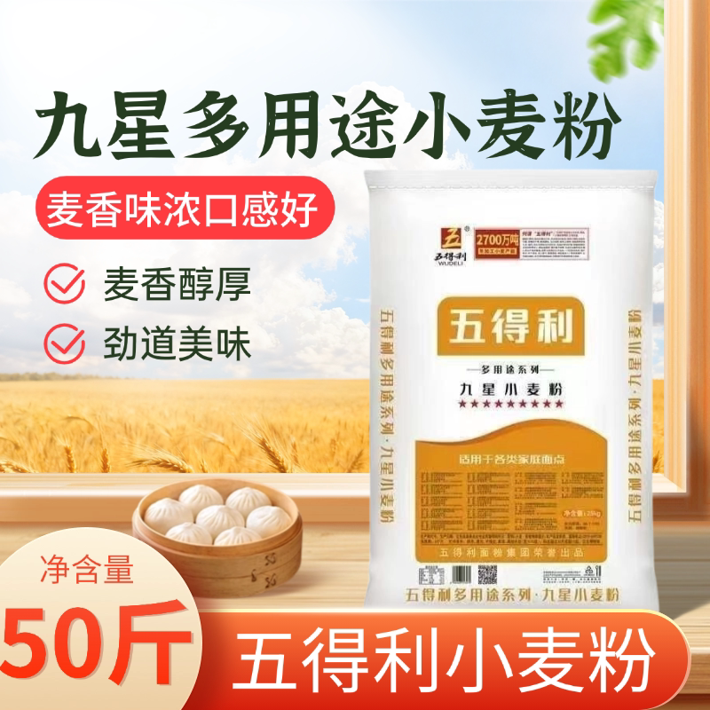 五得利九星多用途麦香劲道面粉