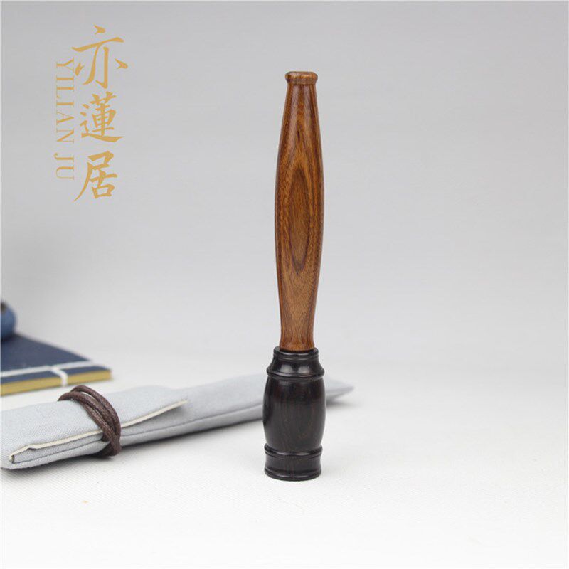 亦莲居 酸枝木英雄钢笔 创意台笔高档商务签字笔 木质钢笔定制