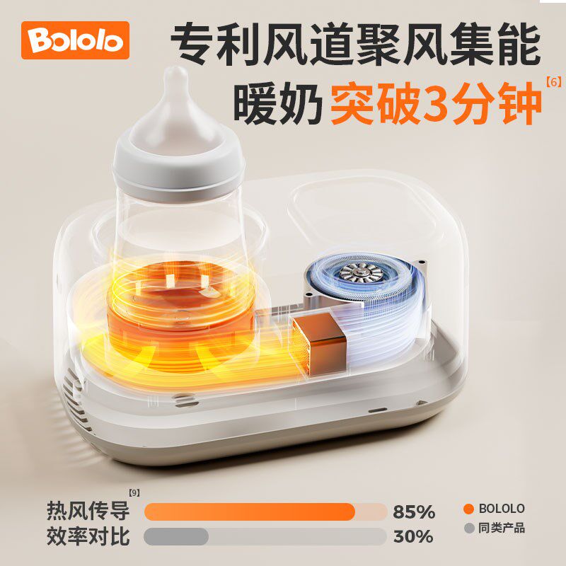 波咯咯恒温摇奶器温奶二合一婴儿全自动电动奶粉搅拌器保暖奶神器