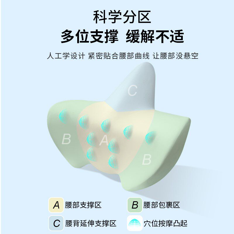 多功能床上腰枕颈椎枕腰椎间盘突出平躺护腰支撑腰垫孕妇睡眠腰托