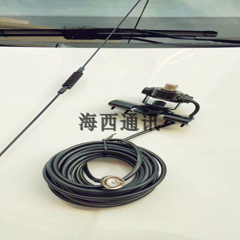 车载电台夹边天线 车台手台摩托车越野装饰夹边天线可定做频点U/V