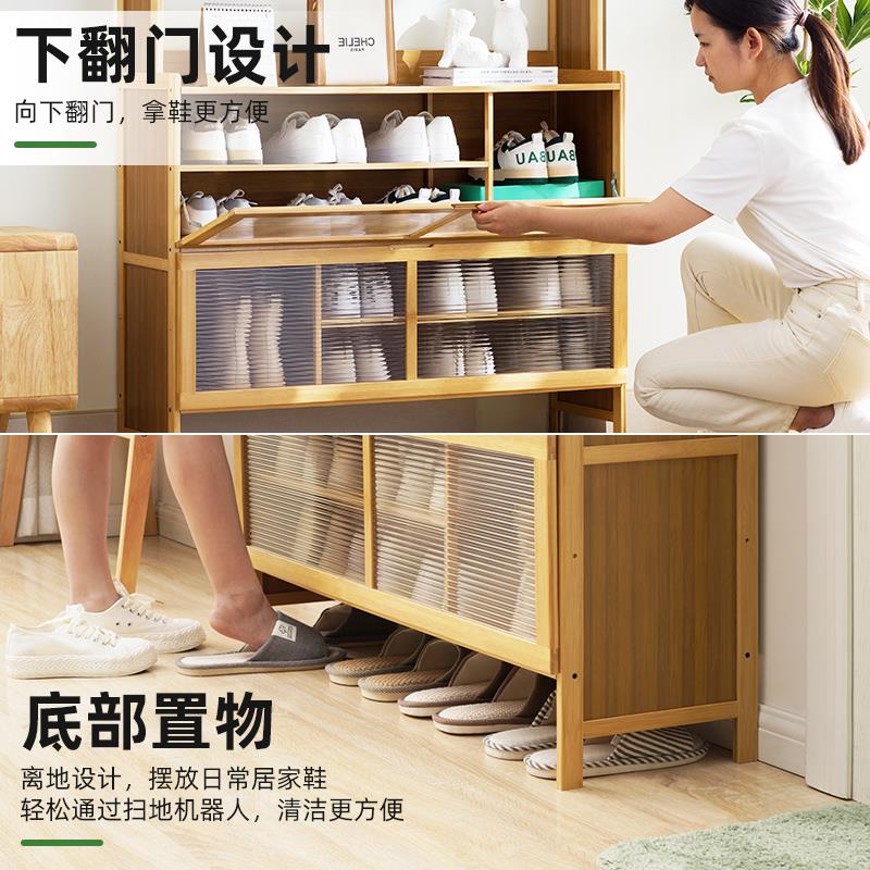 鞋柜家用门口玄关柜一体隔断带门入户收纳神器省空间简易鞋架防尘