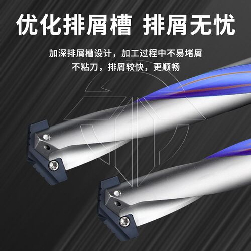 SERTAN 侧固式铲钻 加长U钻可换刀片螺旋槽/直槽 快速钻 3/5/7/10