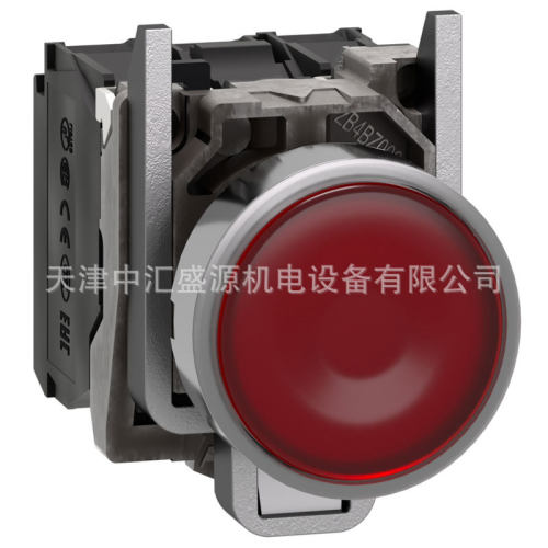 XB4BW34M5带灯按钮240V红色平头复位ZB4BW0M45+ZB4BW343