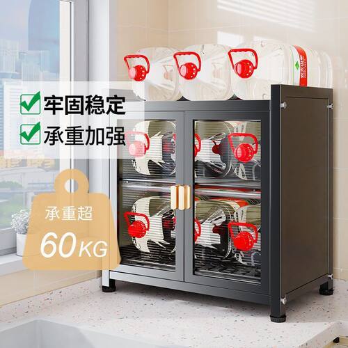 大容量厨房多功能置物架家用台面多层碗柜碗碟餐具柜沥水厨房碗柜