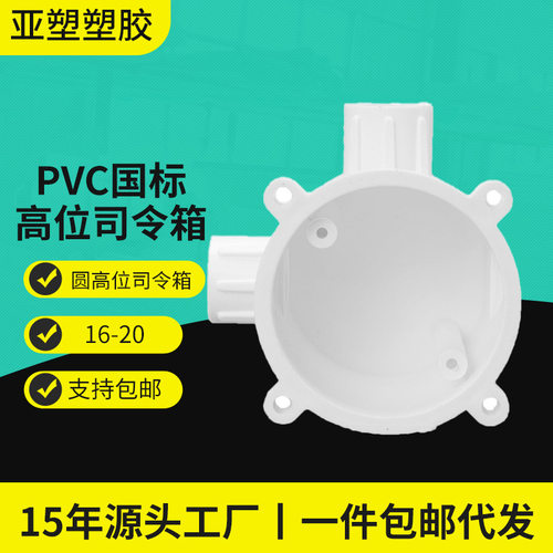 亚昌PVC预埋6cm圆司令箱20孔