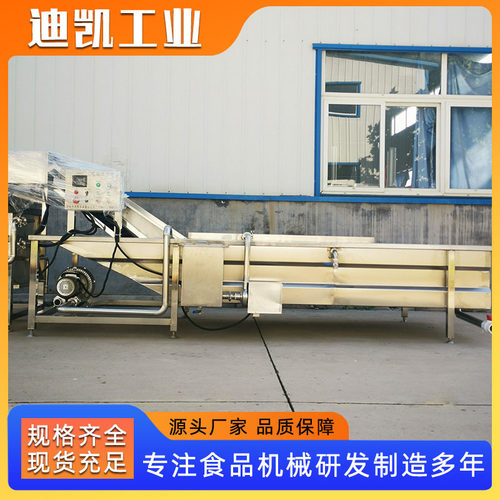 大型蔬菜气泡清洗机 商用瓜果清洗设备 迪凯豆角辣椒机洗菜机