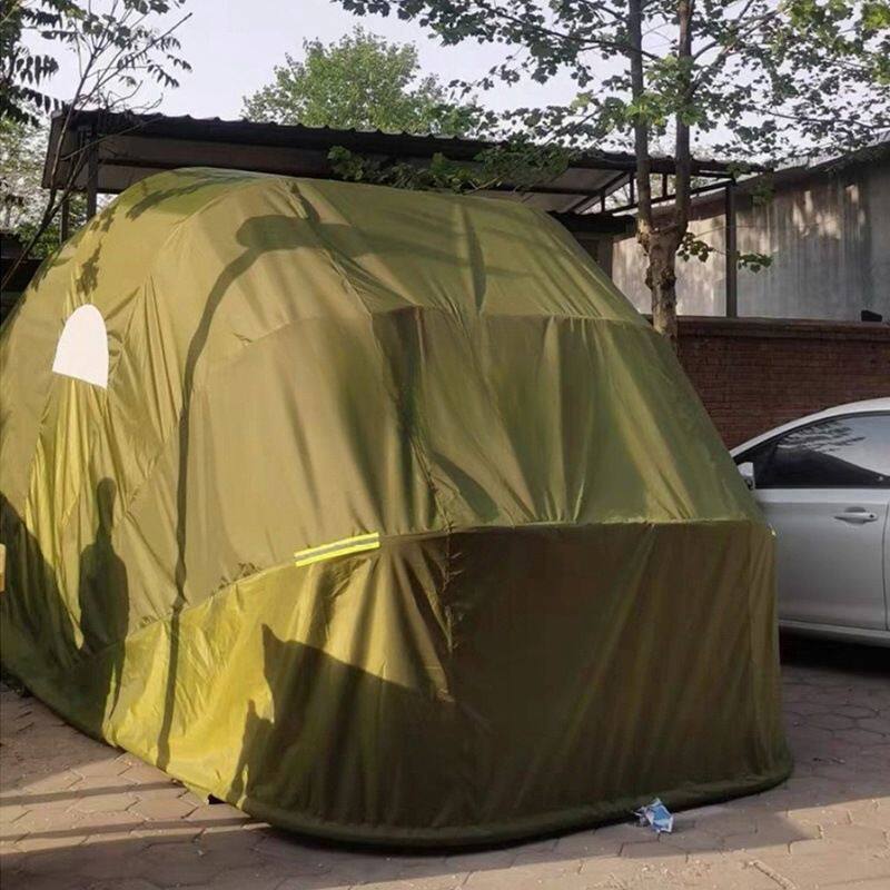 家用汽车防尘防雨罩 半自动纱窗款移动车库 防雨全自动折叠车棚
