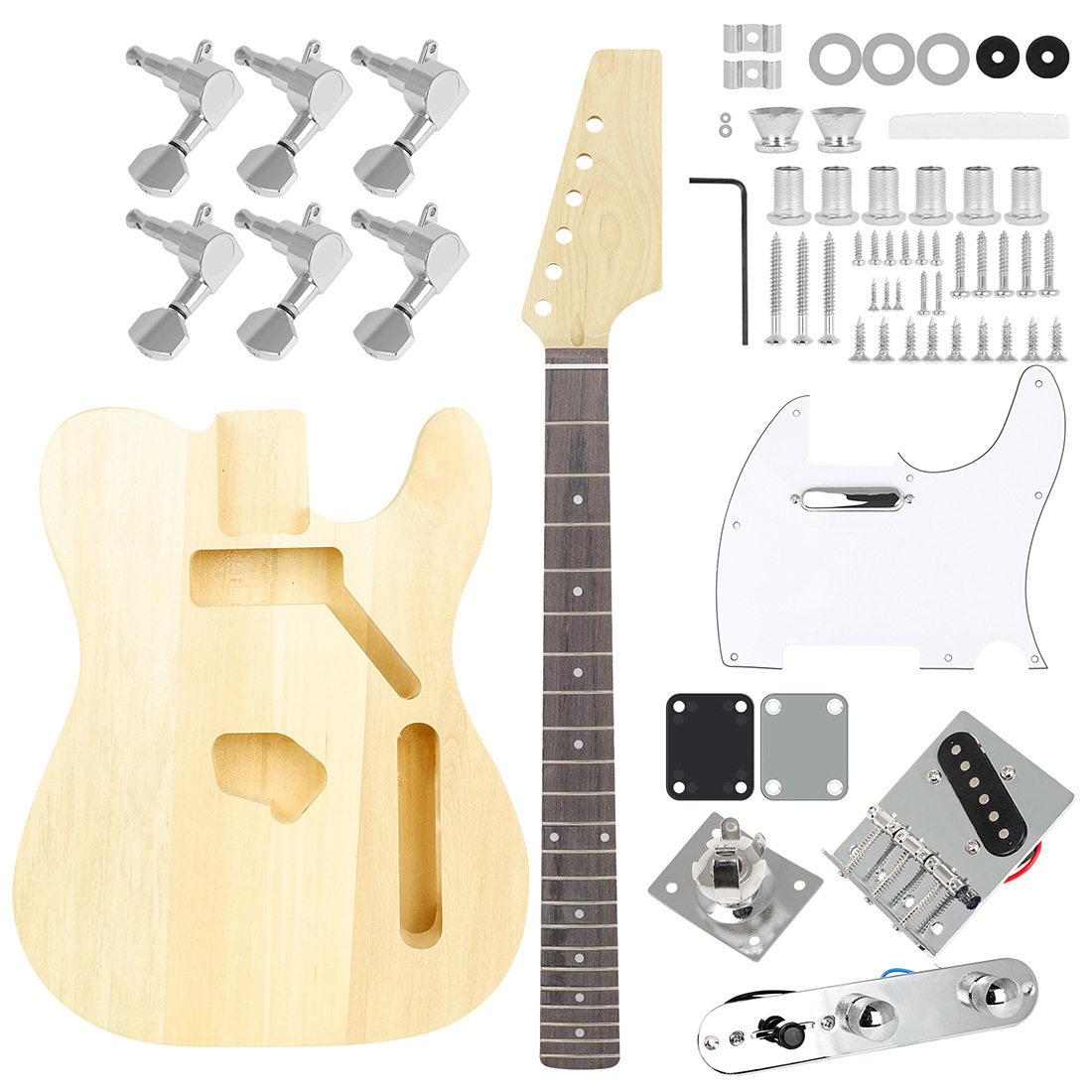 R-160款半成品电吉他DIY电吉他套装手工组装吉他初学者演奏guitar