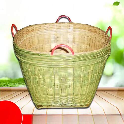 精品大号箩筐竹编制品 淘米箩篼 粮食竹筐 收纳篓喜事筐簸箕收纳