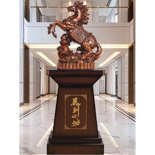 落地马到成功摆件新店公司办公室开业乔迁礼物酒店玄关大堂马装饰