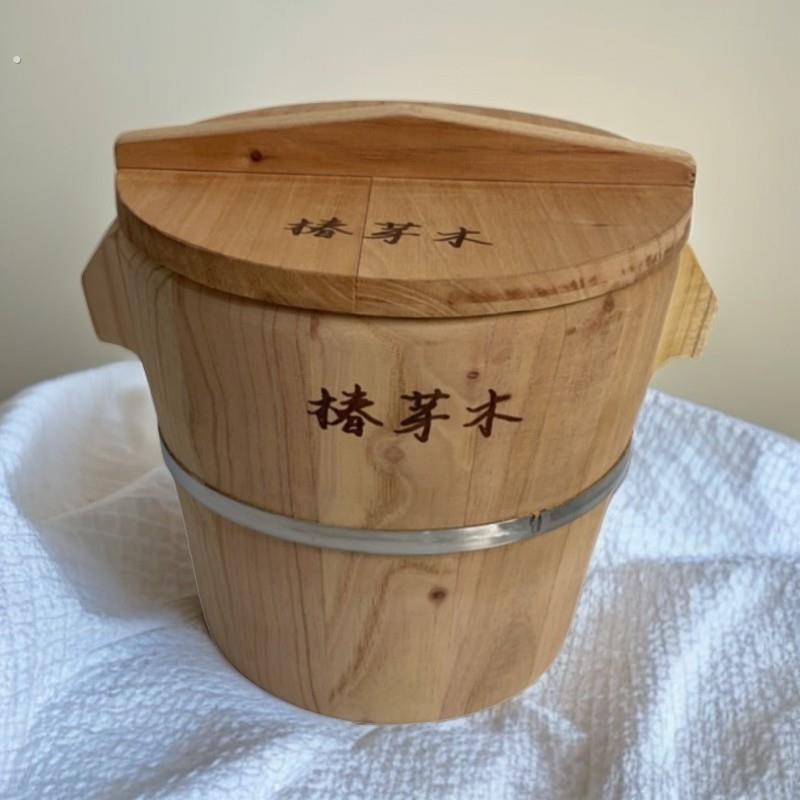 贵州椿芽木饭甑子家用蒸饭木桶木饭桶纯手工木甑子(抬手款)木制
