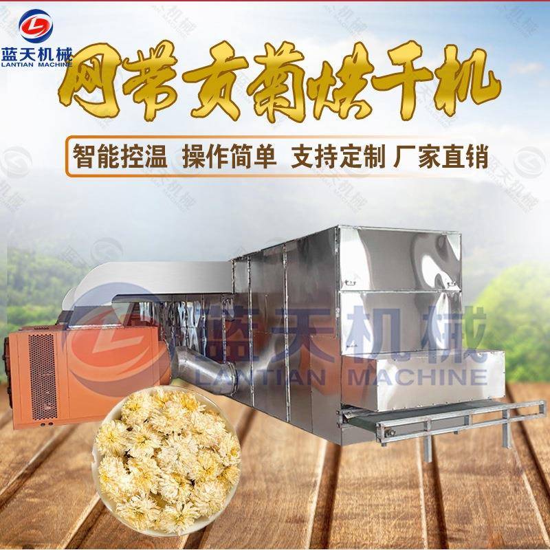 网带式黄山贡菊烘干机大型热泵徽山贡菊干燥机杭菊亳菊烘干设备