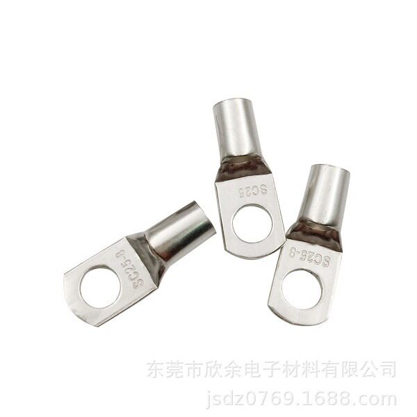供应SC窥口高压铜管端子，SC25-8铜鼻子，铜线耳，接线端子