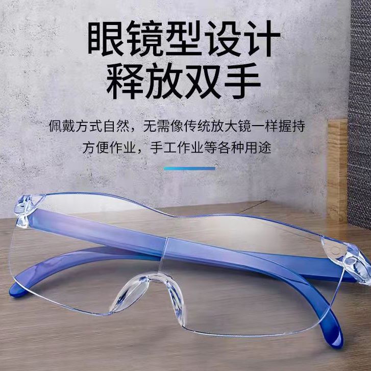 放大老花镜老花眼镜放大眼镜扩大多倍看书阅读头戴式高清眼镜型