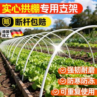 德国拱棚支架大棚拱杆实心玻璃纤维杆种菜支撑杆农用蔬菜地搭棚子