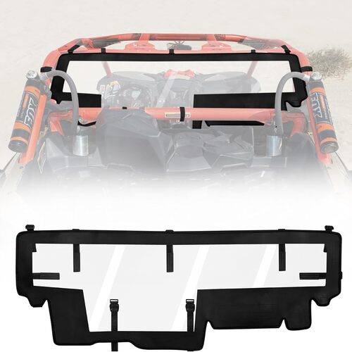 UTV软后挡风玻璃适用于Can Am Maverick X3 X3 Max XRS XDS Turbo