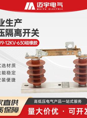 高压隔离刀闸高压隔离开关hgw9-12kv-630硅橡胶柱上开关隔离刀闸
