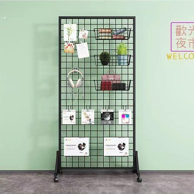 展示置物架立式网架落地移动网片网格网架饰品架照片墙饰品架挂网