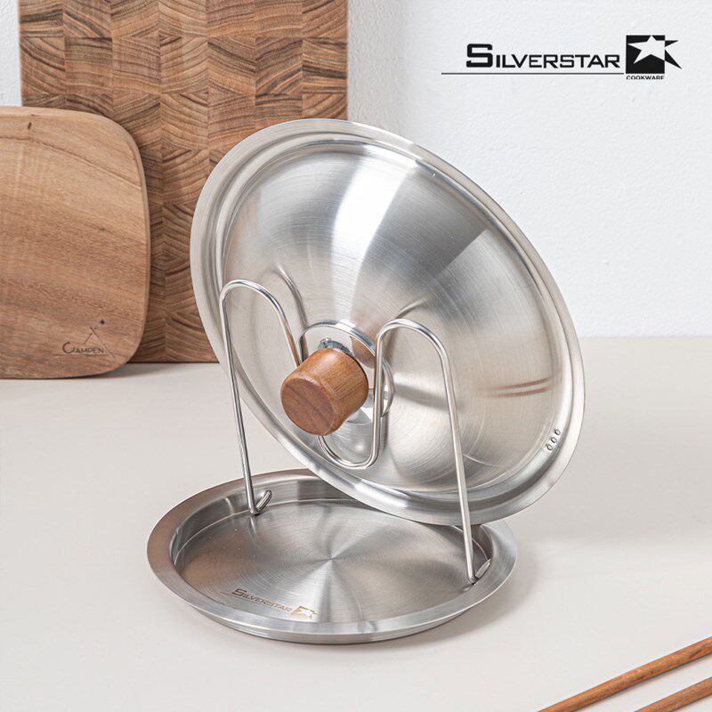 韩国厨房锅盖支架304不锈钢置物架勺子铲子架锅铲托收纳折叠支撑