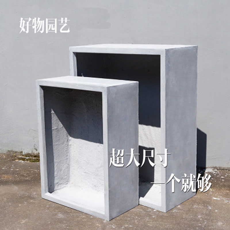 大型水泥花盆家庭地面顶楼户外露天阳台种菜箱特大号长方形种植槽
