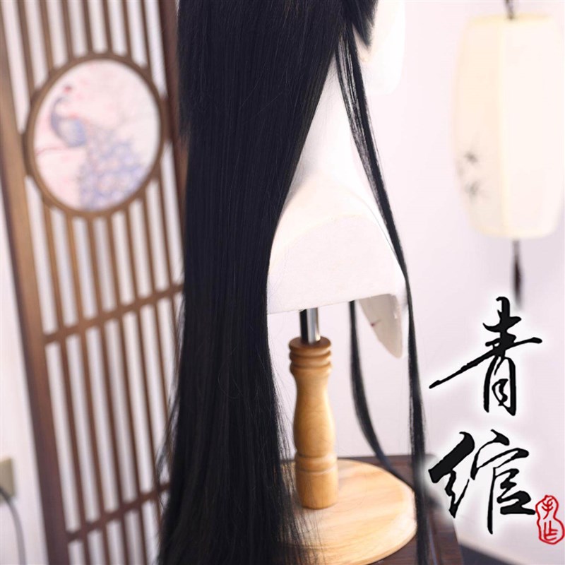 青绾仙侠蕾丝发套 古风汉服男生假发 可调整少年美人尖头套