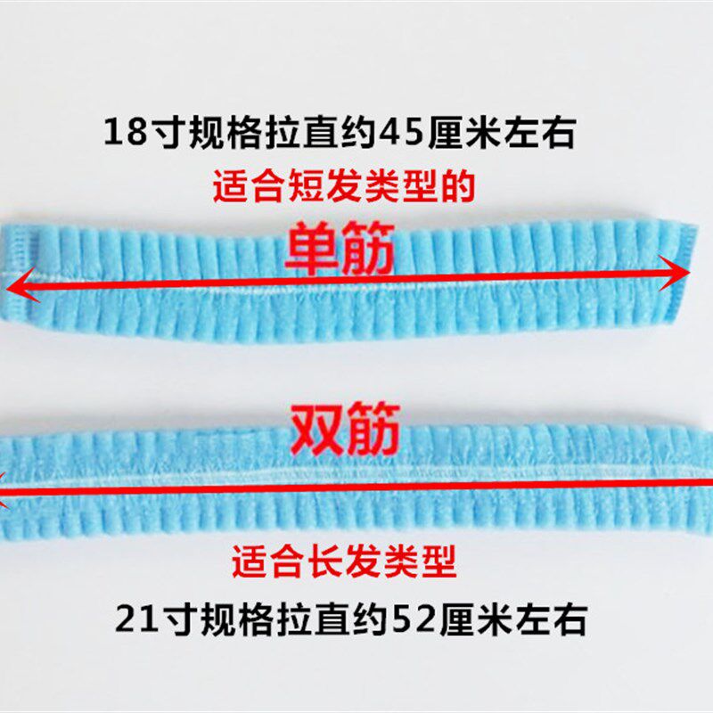 一次性帽子防尘透气头套工厂食品车间女防掉发无纺布网帽厨师条帽