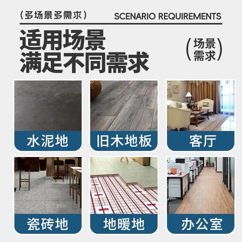 地板革加厚耐磨防水防滑家用大面积全铺地板贴可裁剪pvc牛筋地垫图片