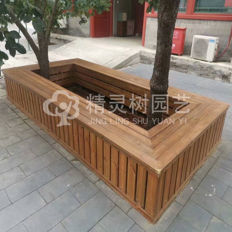 北京户外芬兰木深度防腐木地板栅栏庭院爬藤架花园围栏实木条板材