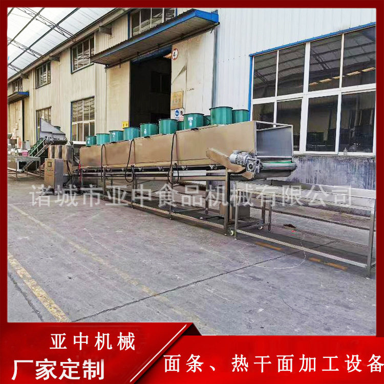 食堂用热干面全套流水线设备 热干面喷油机生产 热干面成型设备