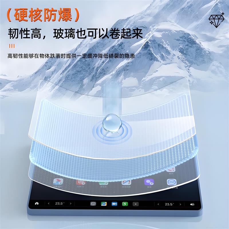 24-26款奇瑞瑞虎8PLUS/Pro中控导航屏幕钢化膜内饰仪表保护贴汽车图片