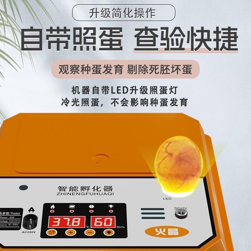 全自动家用智能孵化器小鸡鸭鹅鹌鹑鸽子芦丁鸡家用孵化机孵化箱