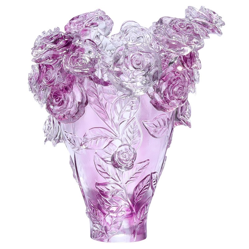 采购产品釉面玫瑰花瓶装饰品,无障碍豪华,高端客厅,水养插花,餐桌