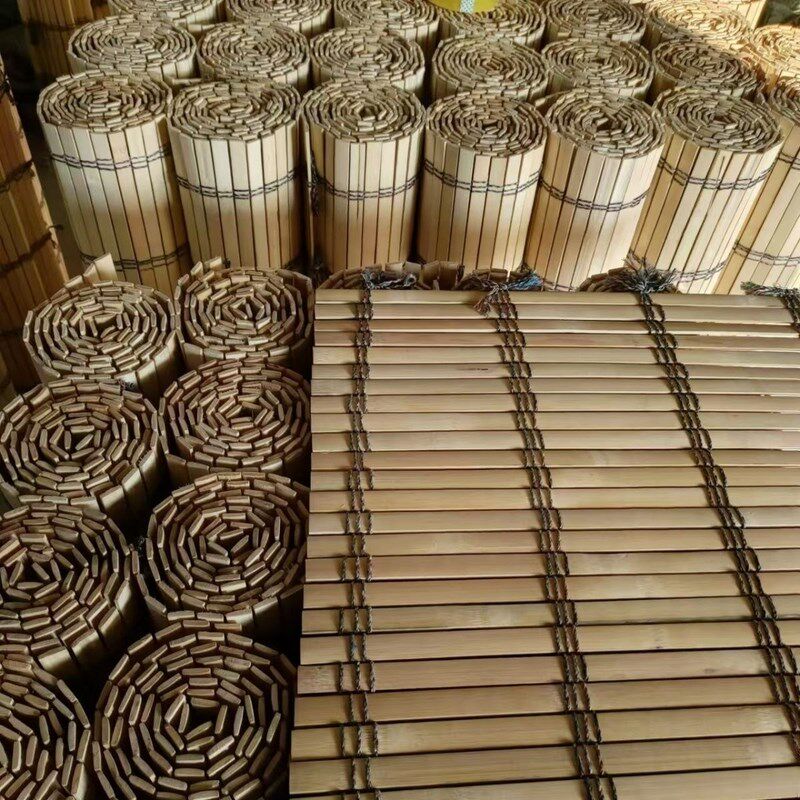 摆地摊架子夜市出摊竹席加密加厚折叠货架竹片竹帘子折叠桌竹子