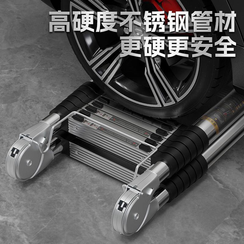 特厚不锈钢多功能伸缩梯子家用便携工程升降直梯折叠人字梯竹节梯