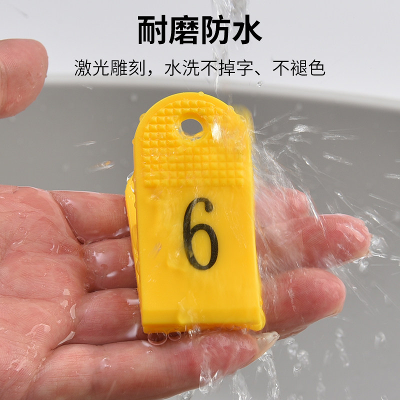 数字夹子1-100号码牌编号记号饭店厨房菜单夹上菜夹票夹鞋夹包邮