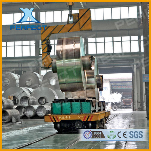 电缆卷筒运输车仓库转运平板车导轨转运小车轨道电动平板搬运车