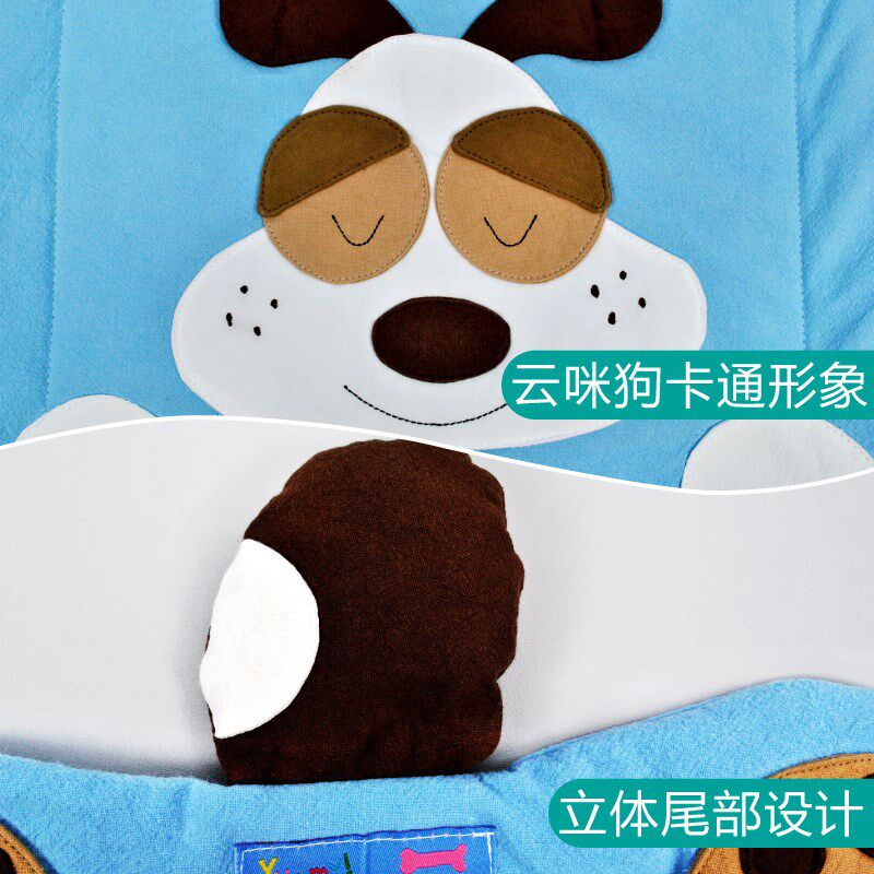 双漫云咪狗儿童枕头卡通学生枕荞麦枕低枕头可拆洗棉宝宝3-6-10岁