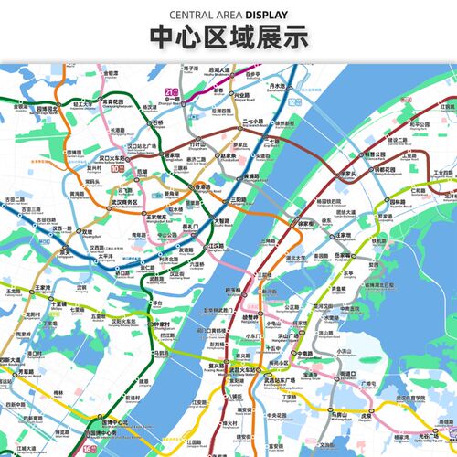 武汉西安地铁线路图2028特种纸油画布装饰画交通简约高清【简办】