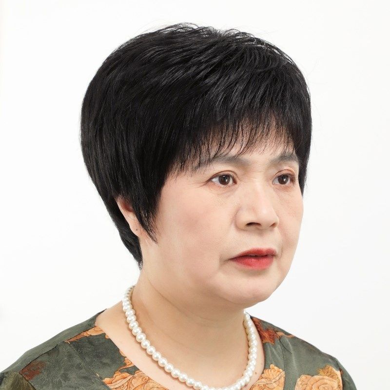 假发真发全真人发中老年女士妈妈款蓬松自然光头全头套薄款透气夏
