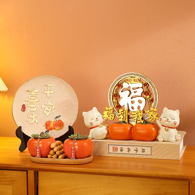 招财猫福到我家装饰品摆件入户玄关客厅电视柜家居新房乔迁之喜