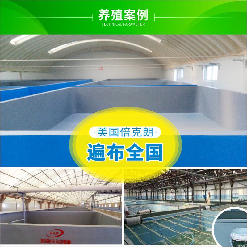 倍克朗养殖专用漆水产育苗池生态水泥池防水漆鱼池涂料黑色绿水槽