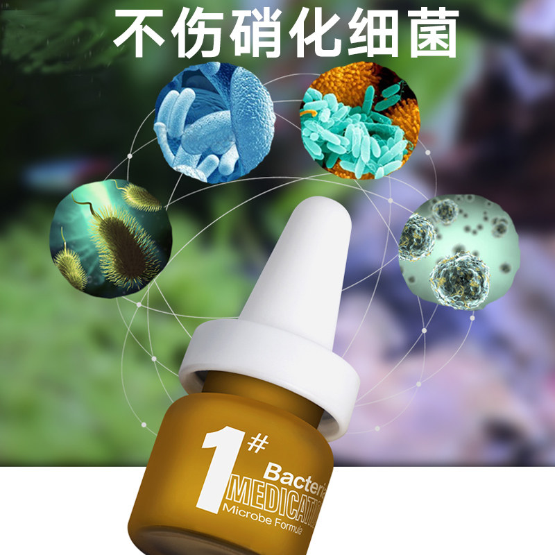 观赏鱼烂尾烂身烂肉万能鱼病金鱼药杀菌剂锦鲤鱼缸热带鱼药消毒